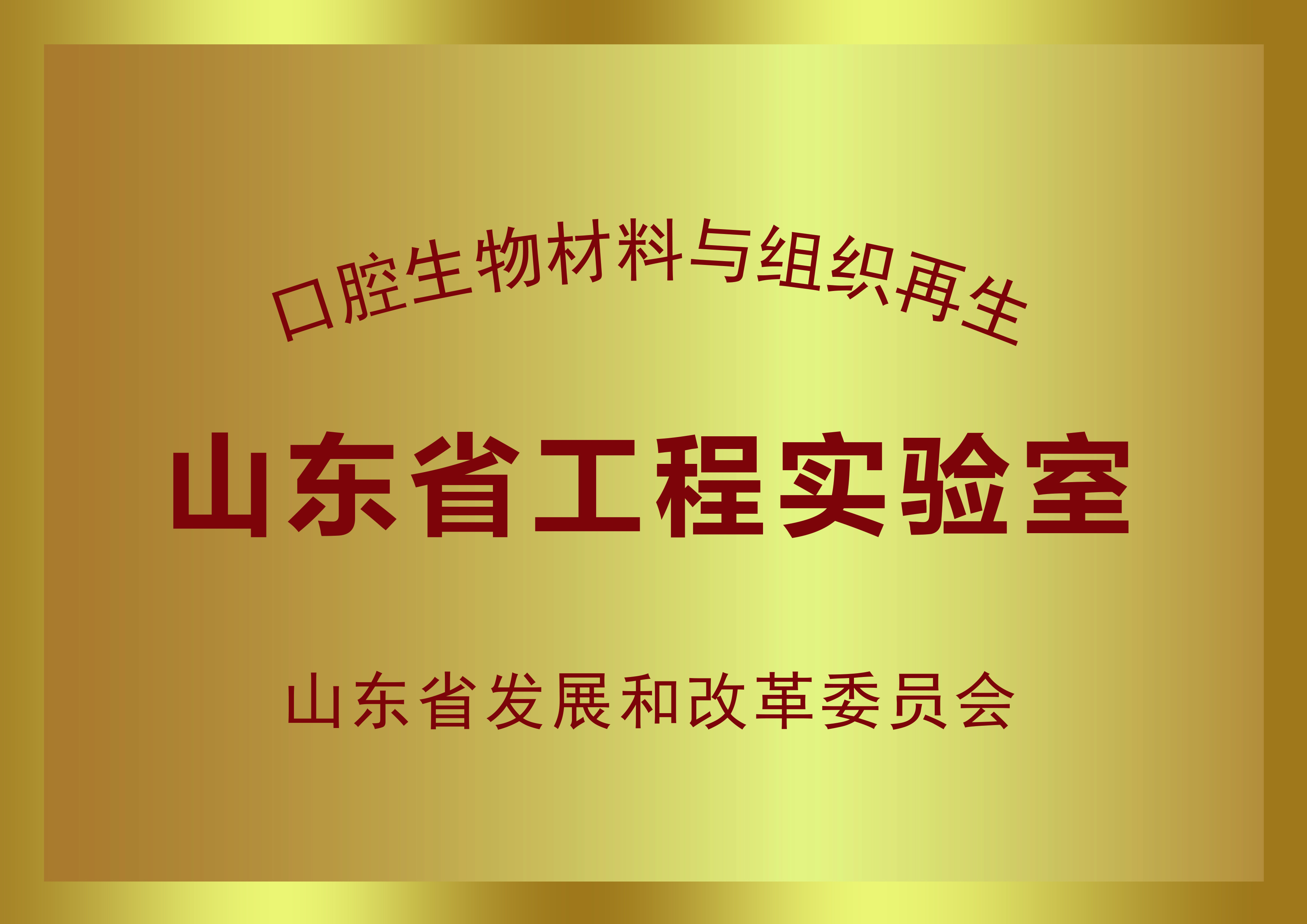 我院新增省级研究平台——山东省口腔生物材料与组织再生工程实验室